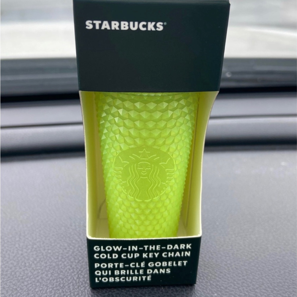 Starbucks glow in the dark tumbler key chain